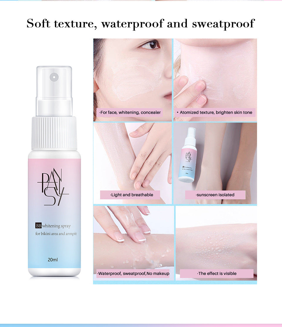 20ml Face Concealer Spray BB Whitening Isolate Cream Beauty Moisturizing Long Lasting Brighten Foundation Cosmetics Wholesale