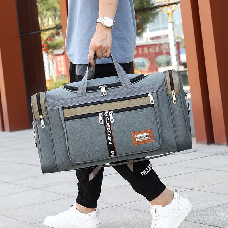 Travel Bag Large Capacity Handbag Portable Outdoor Carry Luggage Convenient Practical Male's Weekend Duffle Bags Random Letters