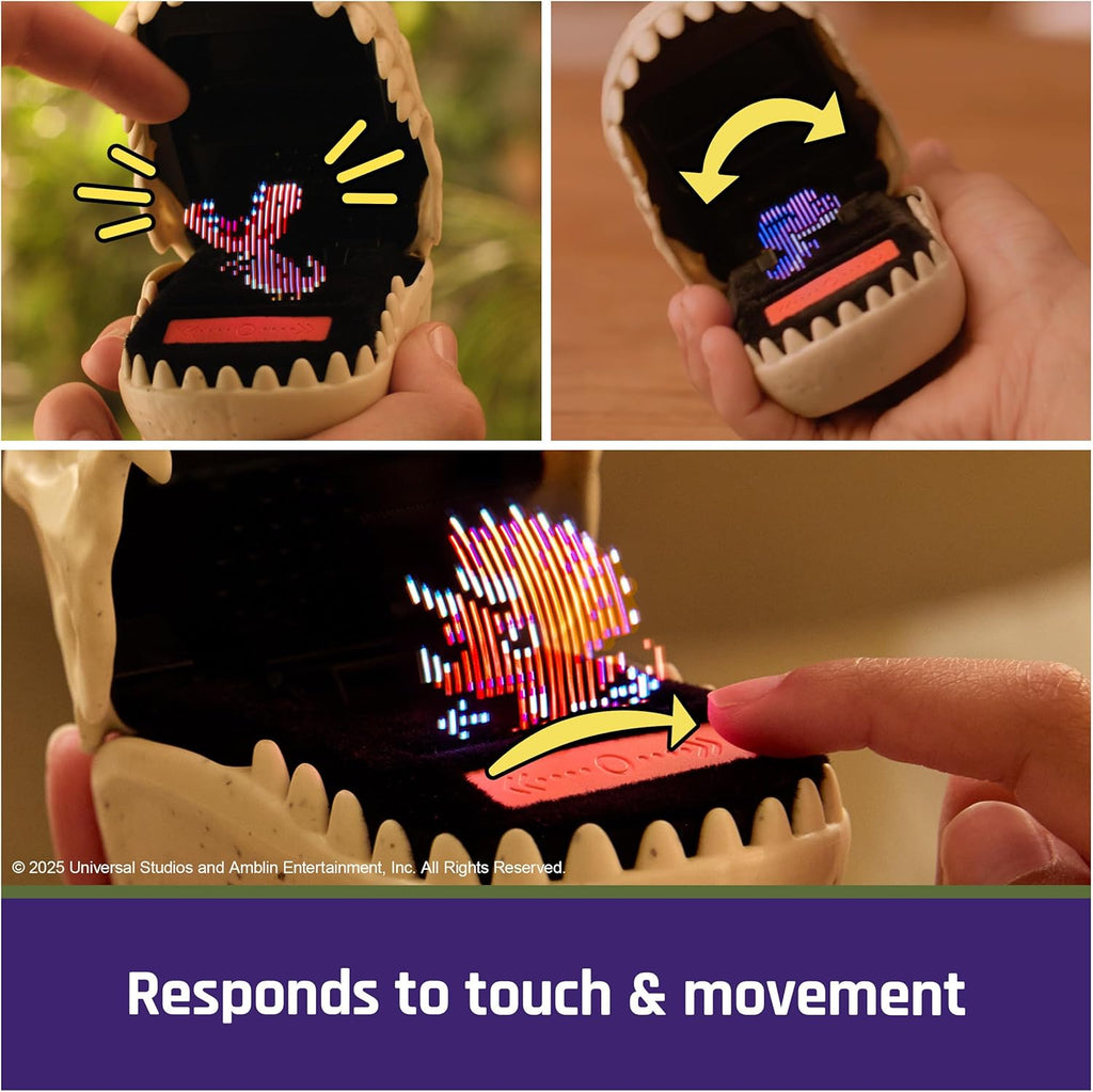 , Jurassic World Interactive Dinosaur Toy with 25 Dinosaurs Inside, Reacts to Touch, Pods Connect & Interact, Digital Pet Gifts & Stocking Stuffers for Kids