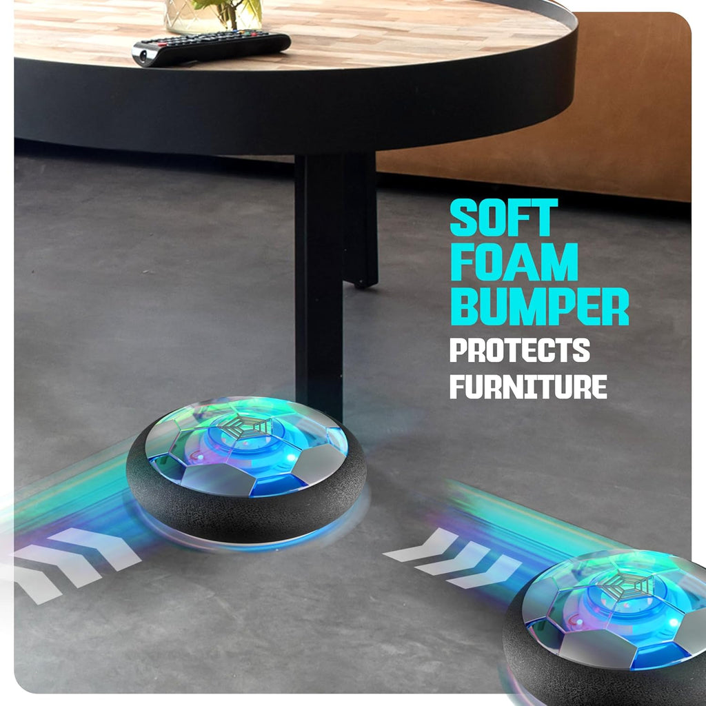 Hover Soccer Light-Up Ball, Indoor Toy Games Gifts for Birthday, Kids, Boys for Age 6, 7, 8, 9, 10, 11, 12 Years Old, Single