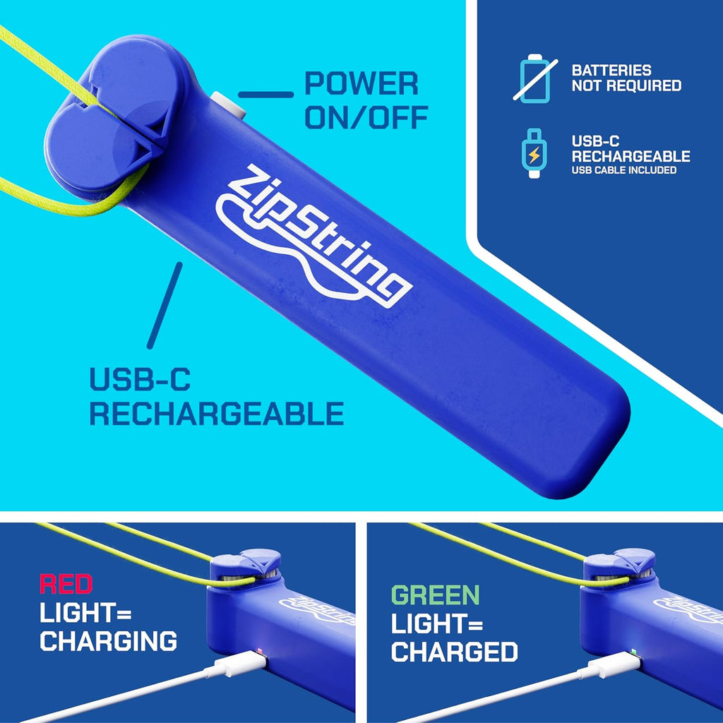 Original - as Seen on Shark Tank - Classic Rope Launcher Toy, Perfect for Kids & Adults - Fly a String Loop in the Air for Endless Tricks & Fun, Wonderment Awaits, Bold Blue