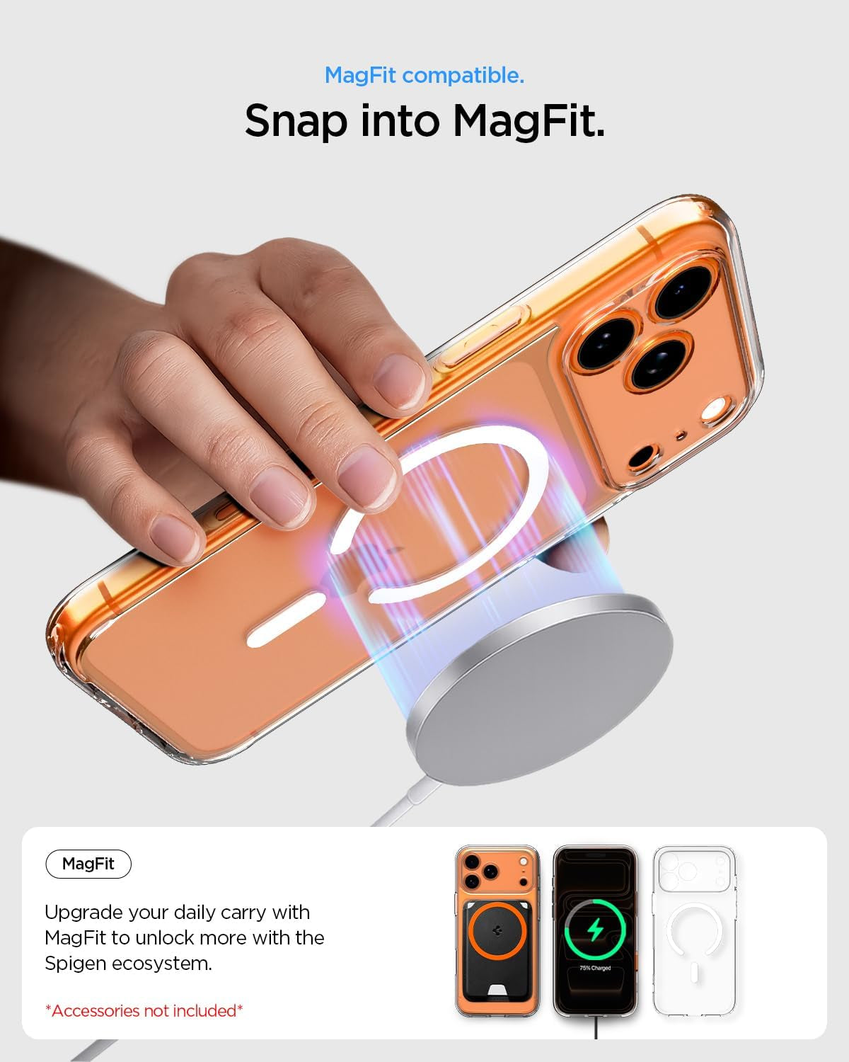 for Iphone 17 Pro Max Case, Ultra Hybrid Magfit [TPU Covered Camera Control] [Anti-Yellowing] [Compatible with Magsafe] - Clear