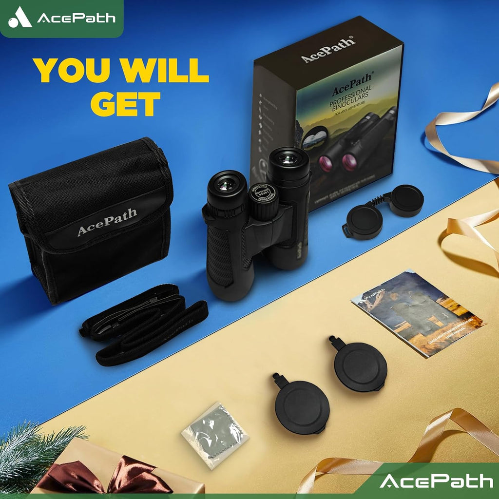 15X56 Binoculars for Adults High Powered - Large View Waterproof Binoculars with Clear Low Light Vision - Compact Binocular Essentials for Hunting Camping Cruise Travel Bird Watching Sports