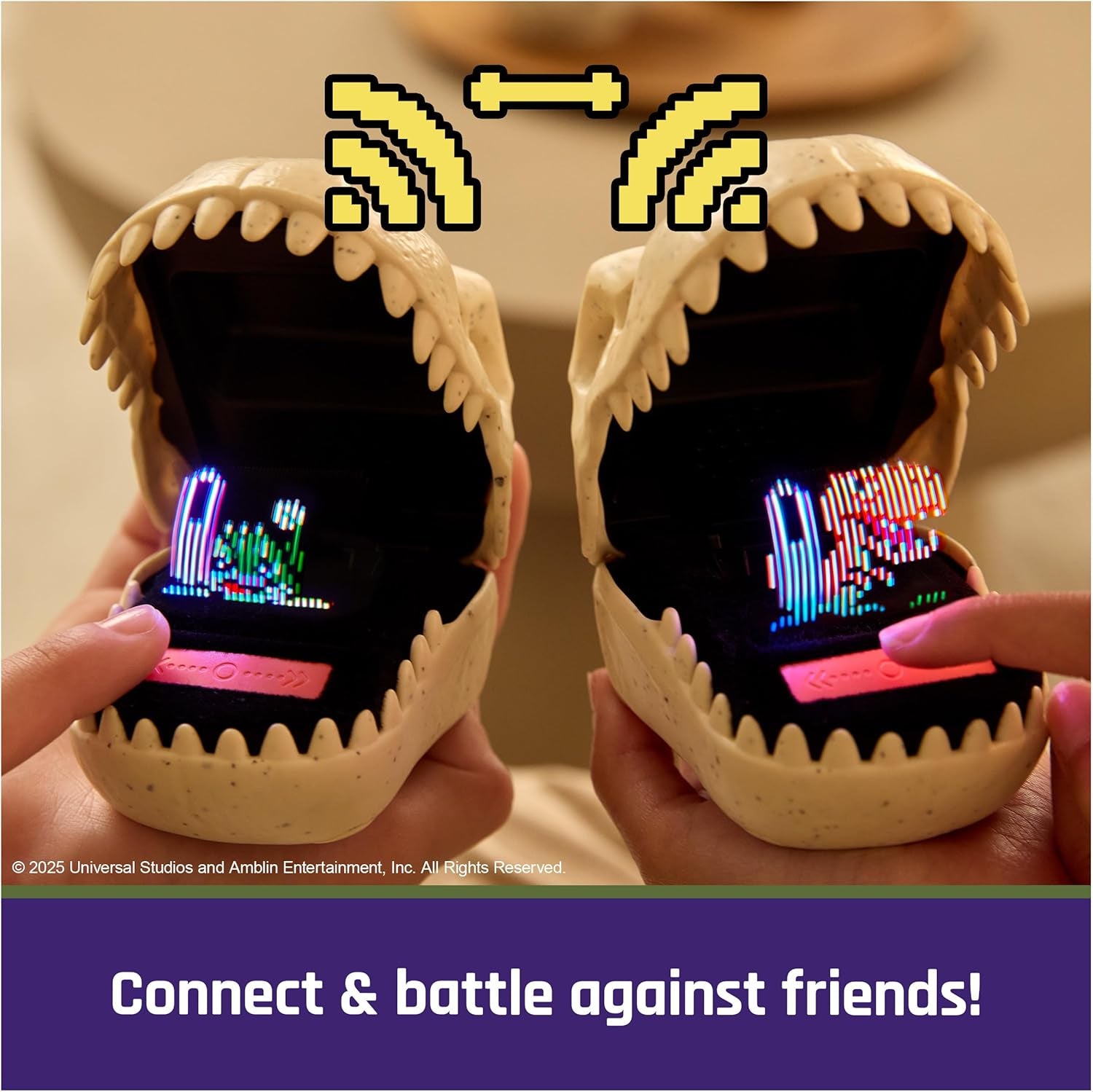 , Jurassic World Interactive Dinosaur Toy with 25 Dinosaurs Inside, Reacts to Touch, Pods Connect & Interact, Digital Pet Gifts & Stocking Stuffers for Kids