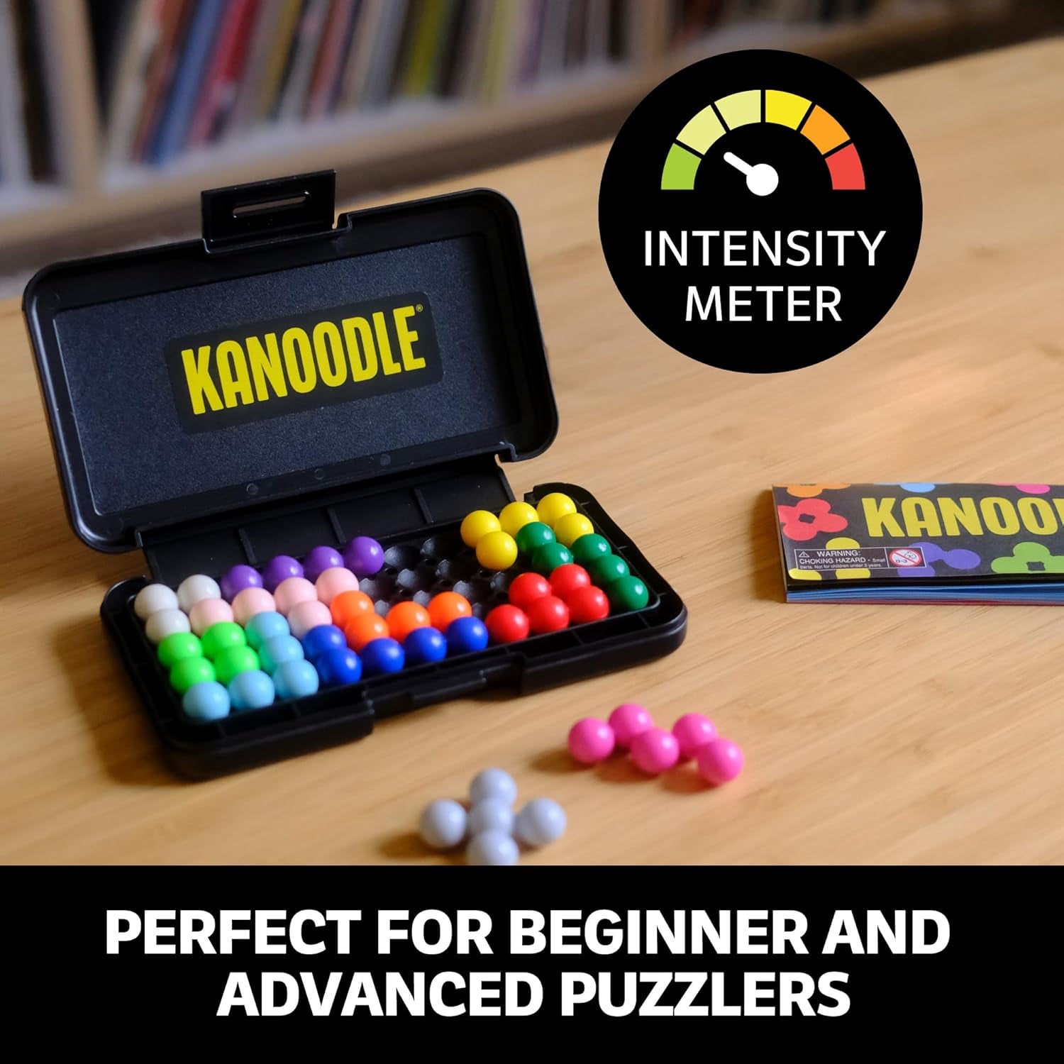 Kanoodle - Original 3D Brain Teaser Puzzle, Single Player Mind Challenge Toys, Handheld Travel Games, Challenging Logic Puzzles and Gifts for Kids, Teens & Adults Ages 7+