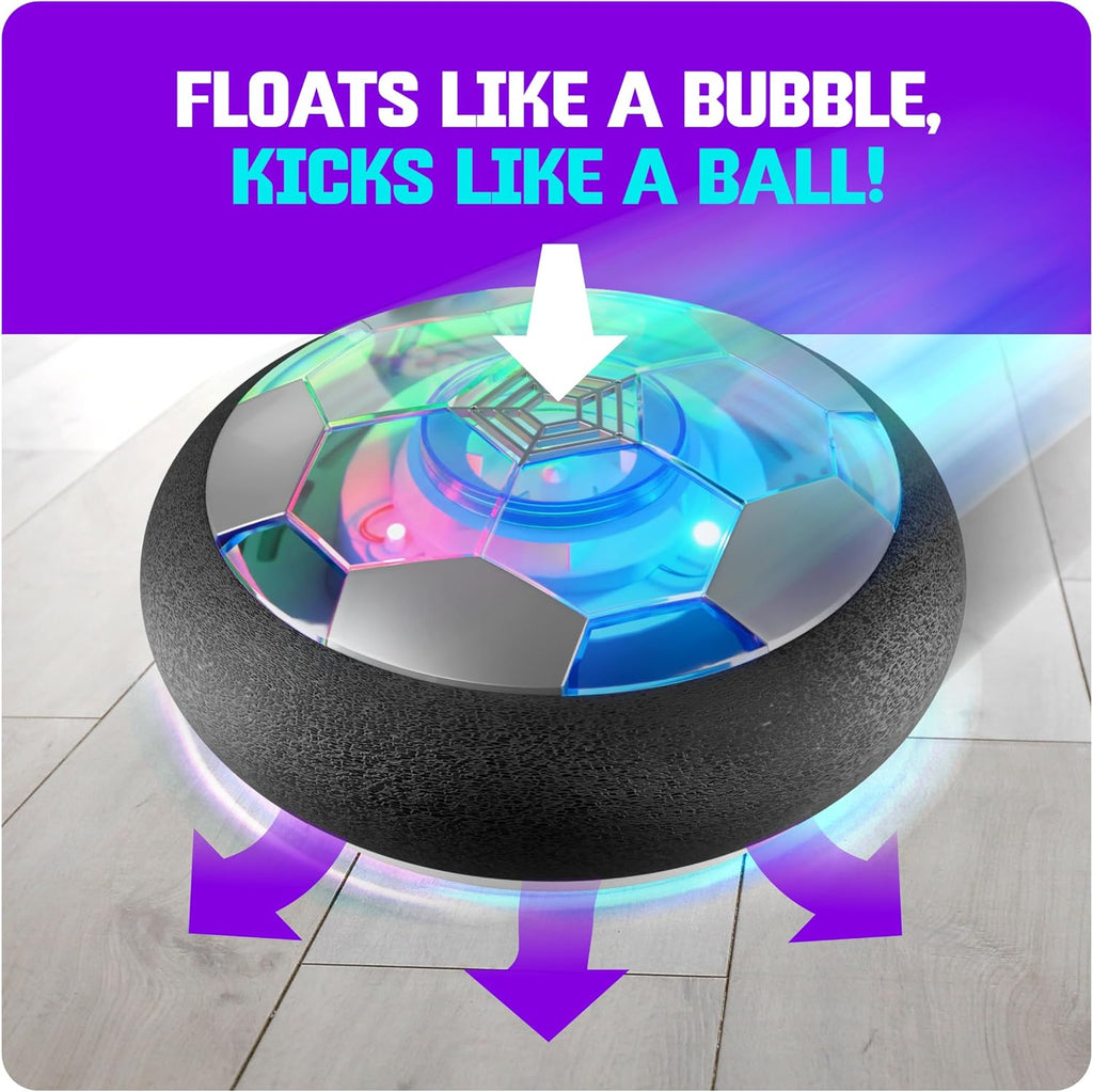 Hover Soccer Light-Up Ball, Indoor Toy Games Gifts for Birthday, Kids, Boys for Age 6, 7, 8, 9, 10, 11, 12 Years Old, Single