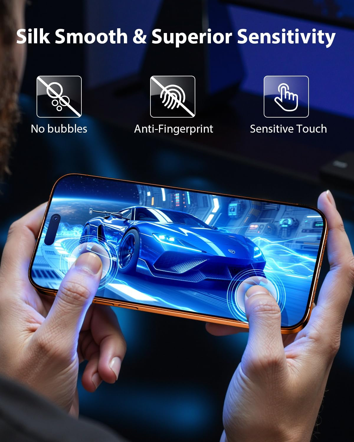 3 Pack Screen Protector for Iphone 17 Pro Max 6.9"，[9H+ Tempered Glass] [Easy Installation Frame][Military-Grade Drop Protection] HD Clear, Anti-Scratch, Bubble Free