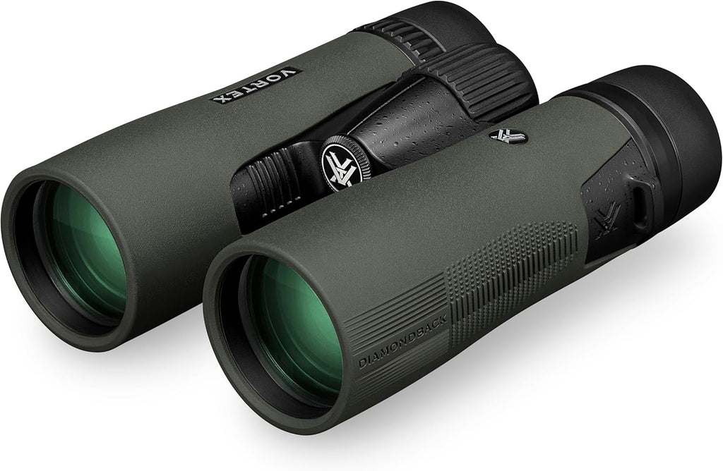 Optics Diamondback HD 10X42 Binoculars - HD Optical System, Non-Slip Grip, Waterproof, Fogproof, Shockproof, Included Glasspak - Unlimited, Unconditional Warranty