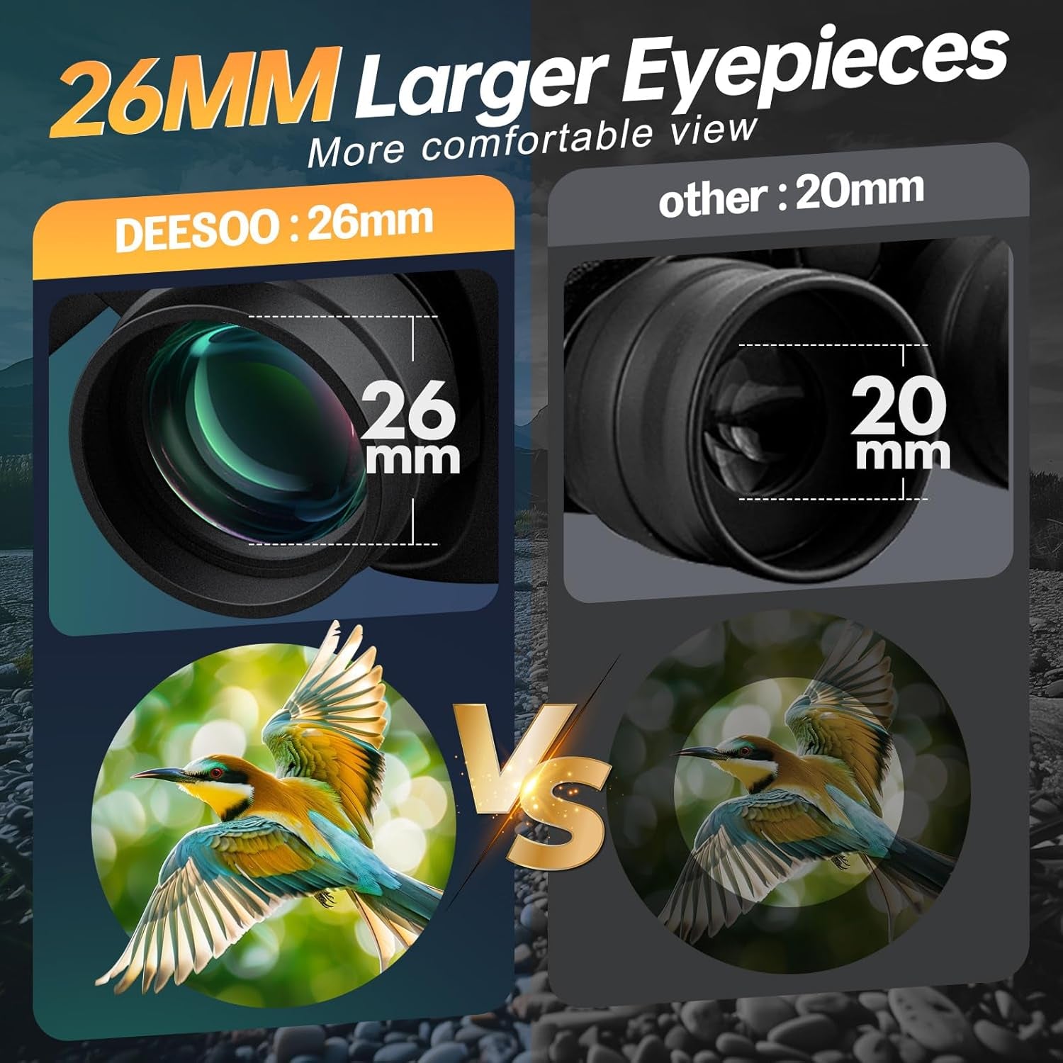 20X52 Binoculars for Adults High Powered - HD Large View Binoculars with Low Light Vision - Professional Binocular for Bird Watching Hunting Travel Cruise Outdoor Sports with Carrying Bag