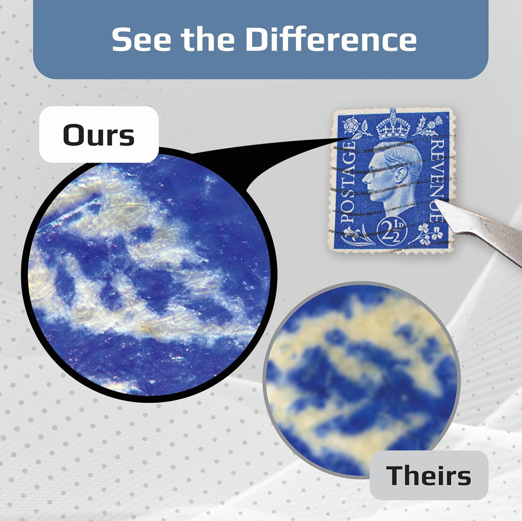 Microbrite Portable Digital Pocket Microscope for Kids or Adults, Accurate 60X-120X Zoom, Handheld Microscope with Phone Clip & Smartphone App (MM-350)