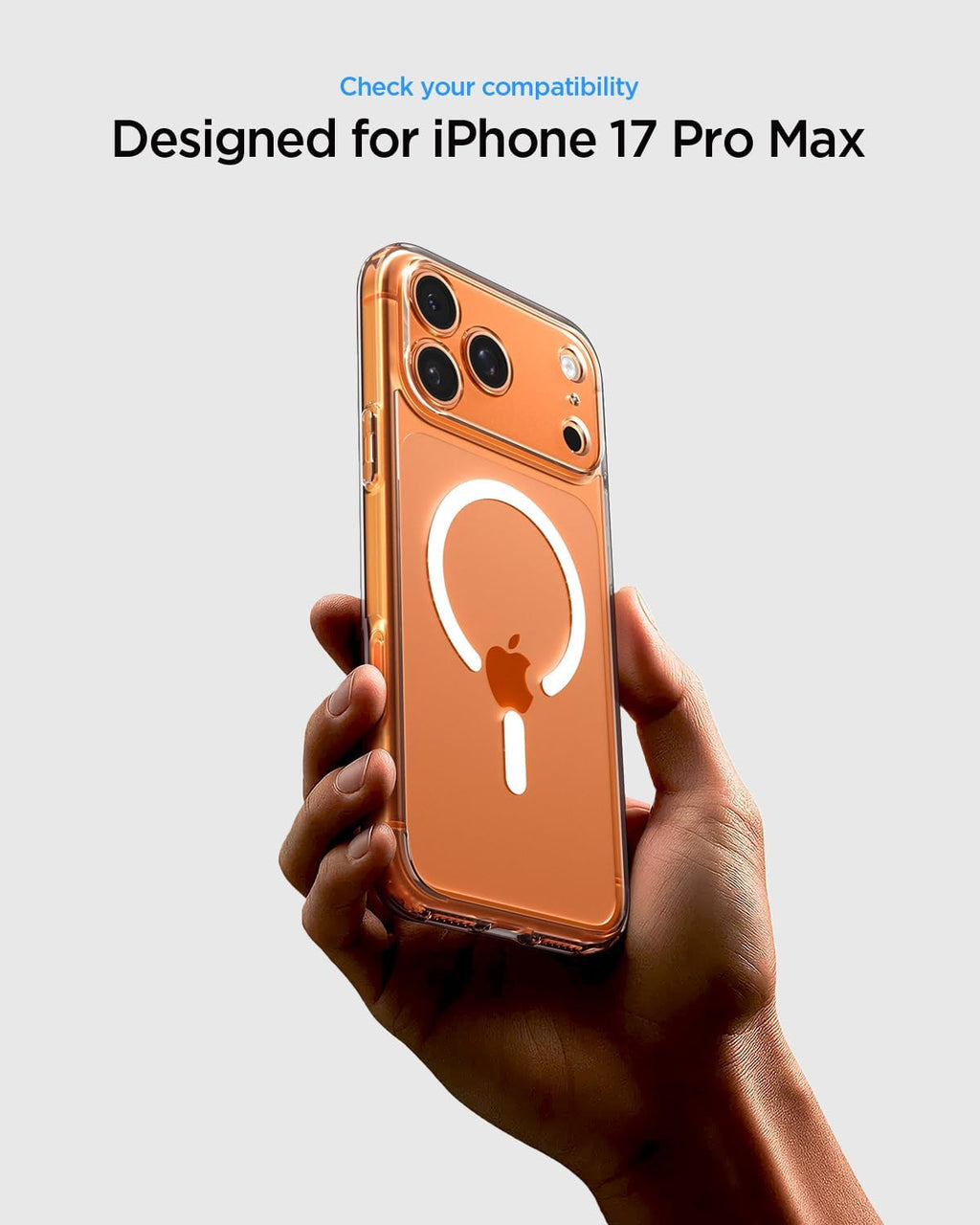 for Iphone 17 Pro Max Case, Ultra Hybrid Magfit [TPU Covered Camera Control] [Anti-Yellowing] [Compatible with Magsafe] - Clear