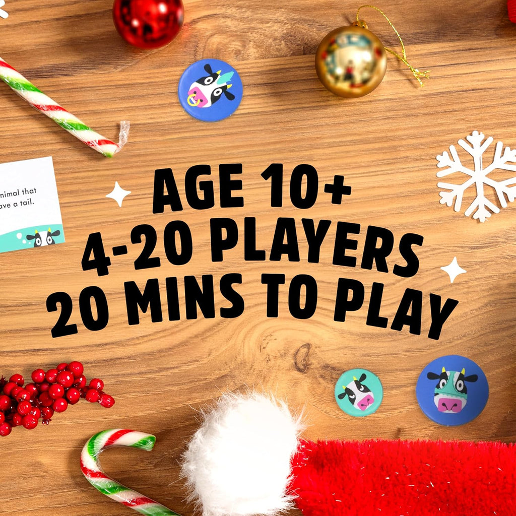 Herd Mentality: Udderly Funny Family Board Game | Easy & Fun for Big Groups of 4-20 Players | Includes 20 Extra Exclusive Questions