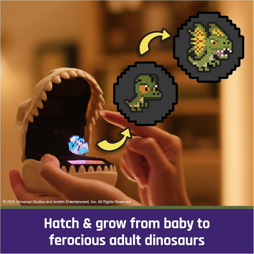 , Jurassic World Interactive Dinosaur Toy with 25 Dinosaurs Inside, Reacts to Touch, Pods Connect & Interact, Digital Pet Gifts & Stocking Stuffers for Kids