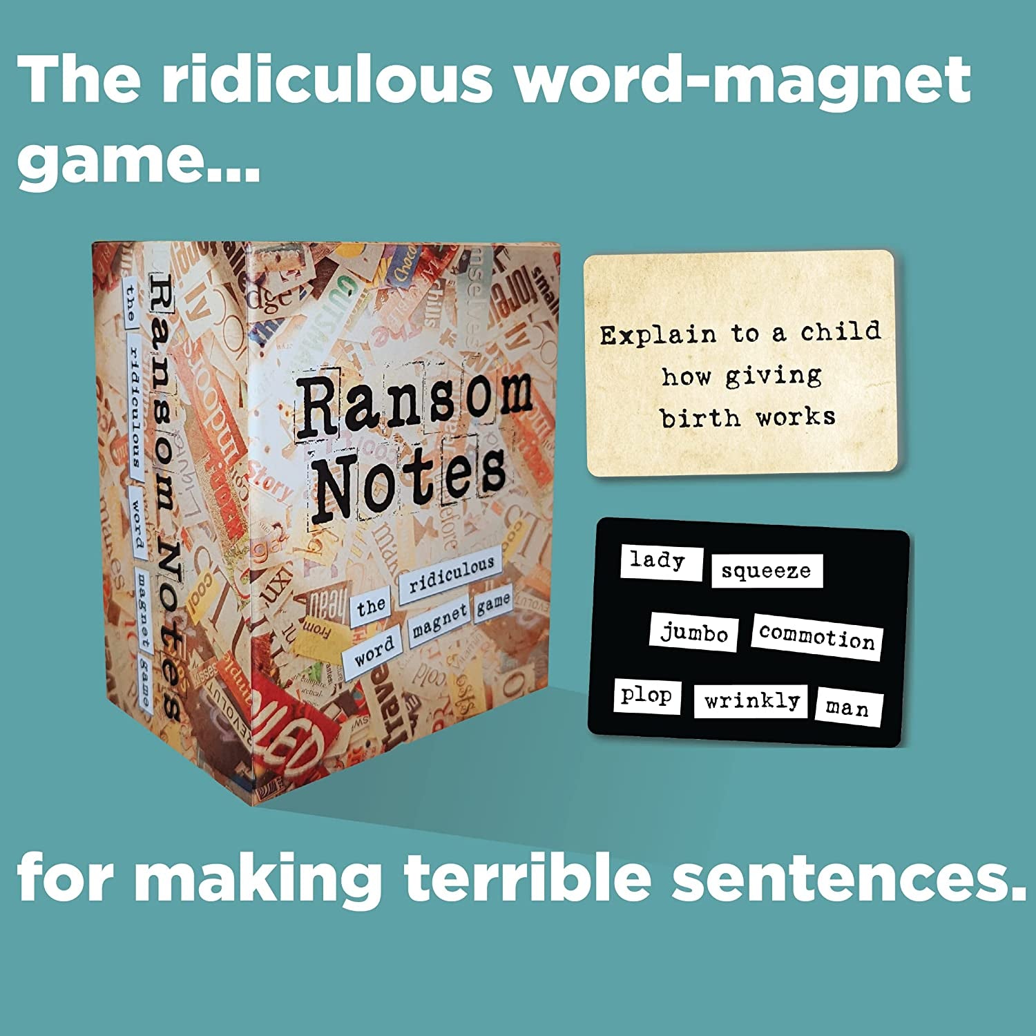 - the Ridiculous Word Magnet Party Game, 3+ Players