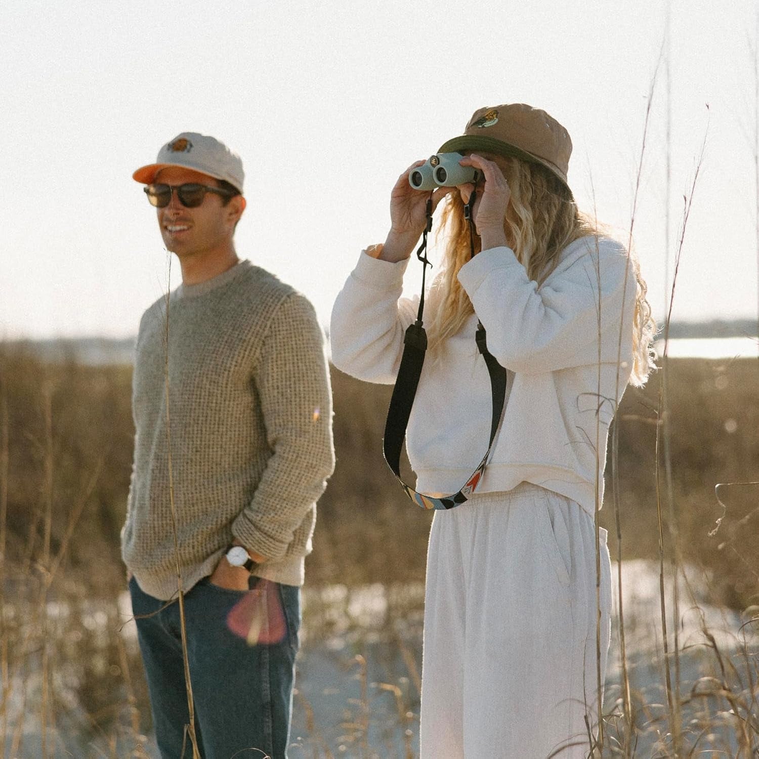 Standard Issue 10X25 Waterproof Binoculars, 10X Magnification, Bak4 Prism, Wide View Multi-Coated Lenses for Bird Watching, Hiking & Backpacking - Pacific Blue II