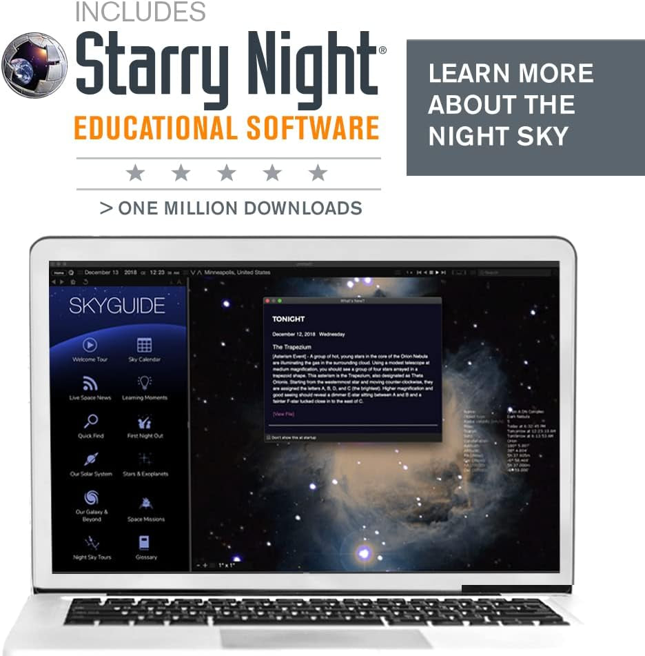 Starsense Explorer LT 80AZ App-Enabled Telescope – 80Mm Refractor with Smartphone Dock & Starsense App – Iphone & Android Compatible – Easy-To-Use for Beginners