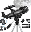 Telescope for Adults Beginners, 70Mm Aperture 400Mm Refractor Telescopes for Astronomy Beginners, Portable Travel Telescope Astronomy Gifts (40070)