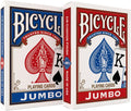 Jumbo Index Playing Cards , 2 Pack Large Print Poker Size Deck of Cards for Easy Reading, Family Card Games, and Casino Play