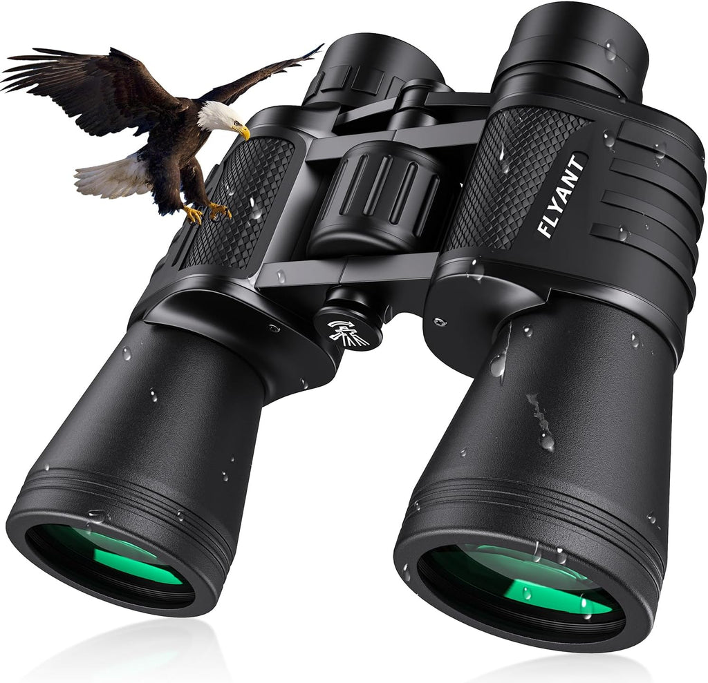 20X50 High Powered Binoculars for Adults, Waterproof Compact Binoculars with Low Light Vision for Bird Watching Hunting Camping Travel Cruise Hiking Sports Stargazing, Christmas Birthday Gifts for Men