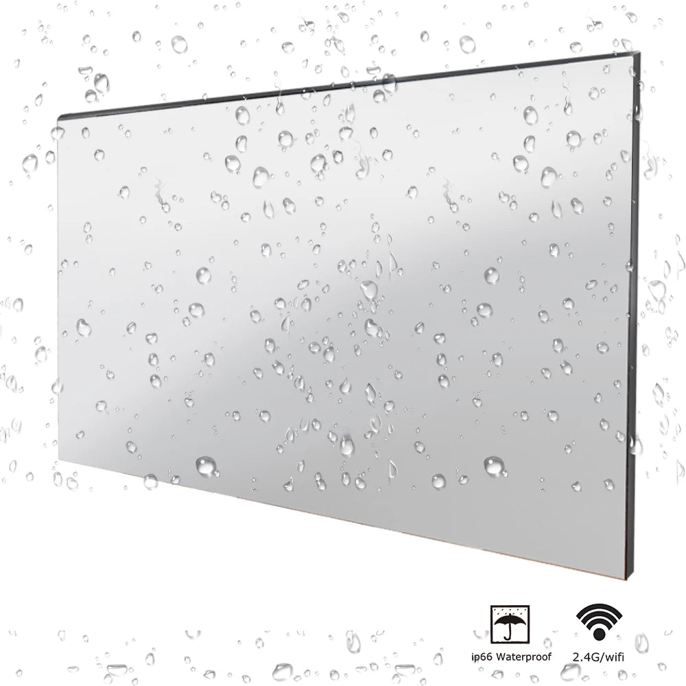 Souria 22 inches Smart Magic Mirror Waterproof TV for Bathroom Hotel DTV Tuner WiFi Bluetooth Built-in Apps Store ATSC DVB-T T2