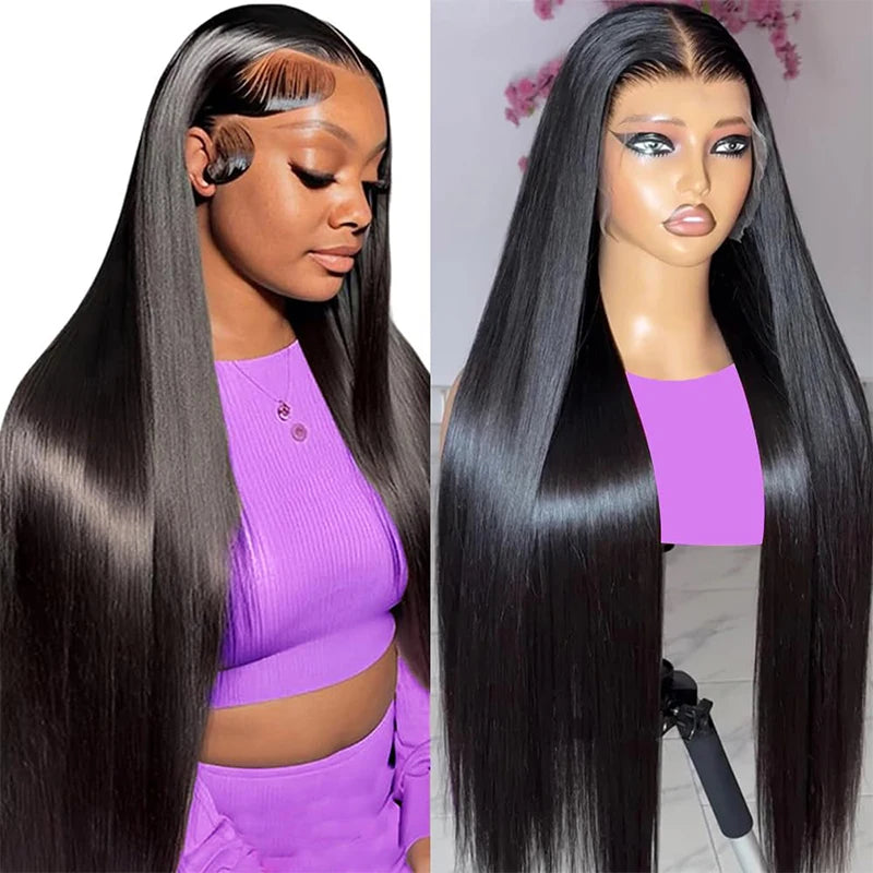 CNZZJX 13×6 / 13×4 Lace Front Wig — 100% Malaysian Remy Human Hair, Bone Straight (Up to 30")