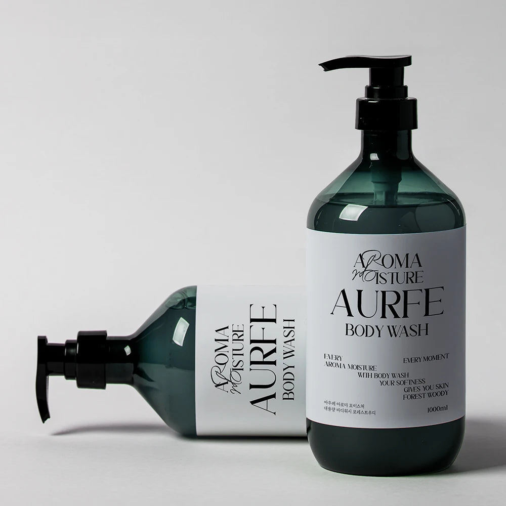 [Improves Skin Texture by 40%] 1+1 Auphie Large Capacity Perfume Body Wash 1L Aroma Moisture Large Capacity Mildly Acidic Body Cleanser Low Irritation Good Smell Fragrant Good Smelling for Men and Women