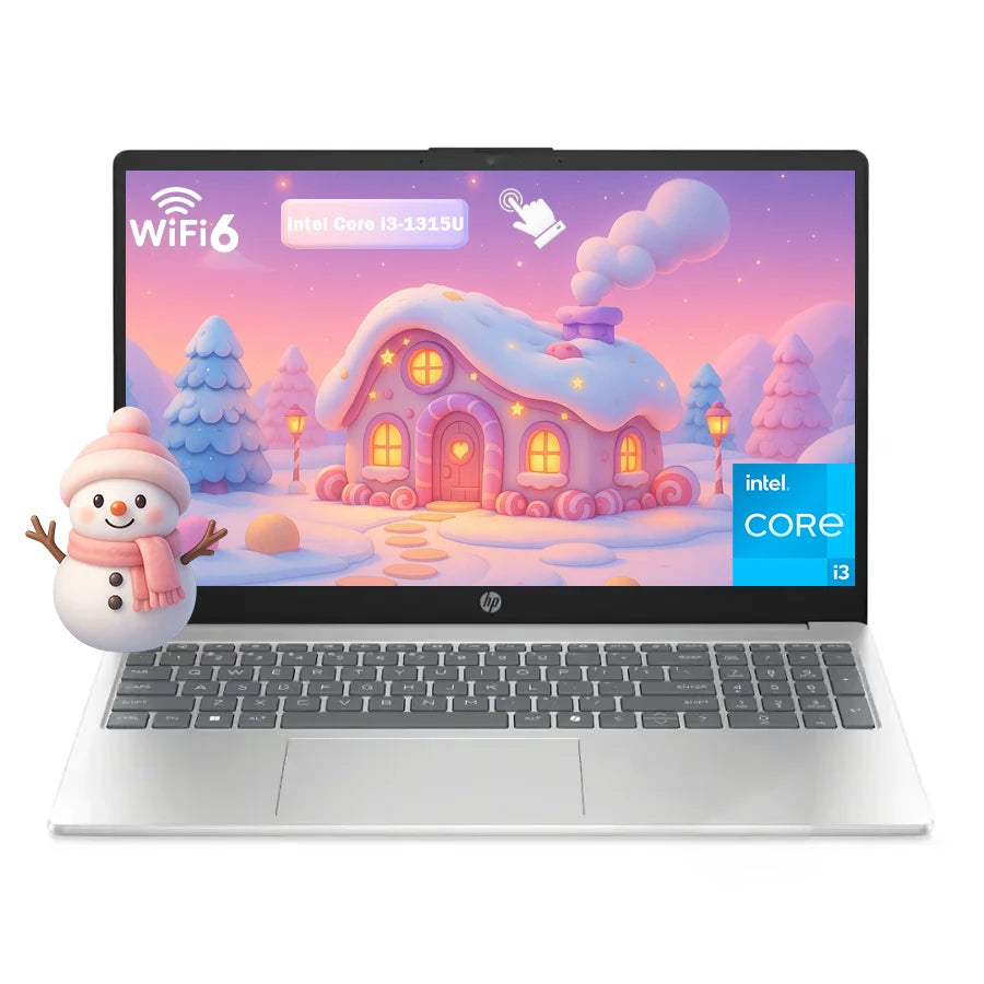 HP 15.6″ HD Touchscreen Business Laptop — Intel Core i3-1315U, 32GB DDR4 RAM, 2TB SSD, Wi-Fi 6, Windows 11 Home, Natural Silver