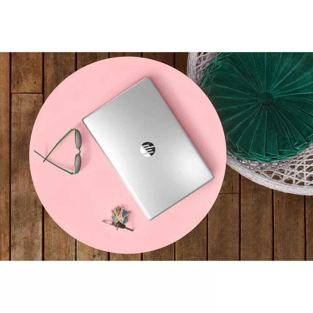 HP 14″ Business Laptop — Intel Celeron N4120, 16GB DDR4 RAM, 384GB Storage (128GB eMMC + 256GB MicroSD), Windows 11 Home S, 1-Year Office 365, Silver