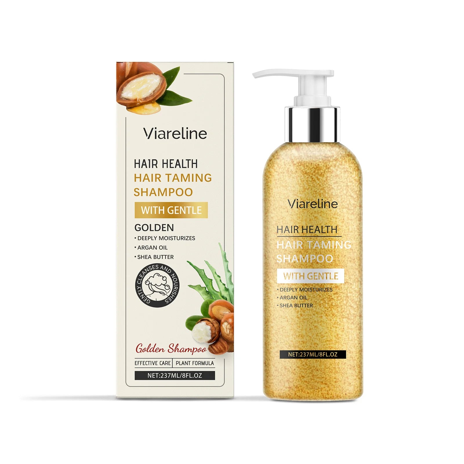 Viareline Moroccan Argan Oil Hair Care Series – Shampoo, Conditioner & Serum 3-in-1 Set