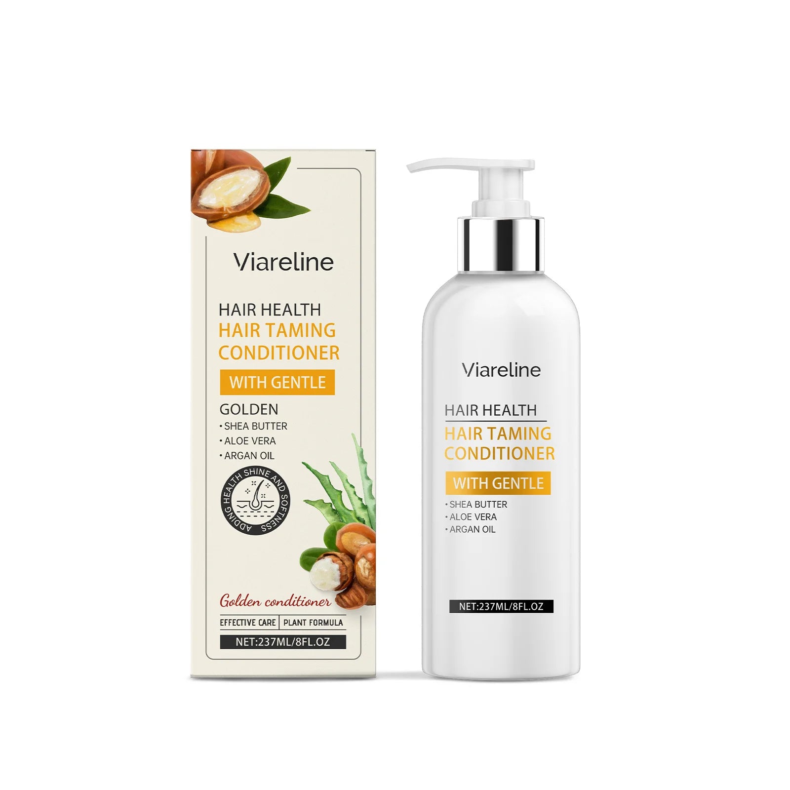 Viareline Moroccan Argan Oil Hair Care Series – Shampoo, Conditioner & Serum 3-in-1 Set