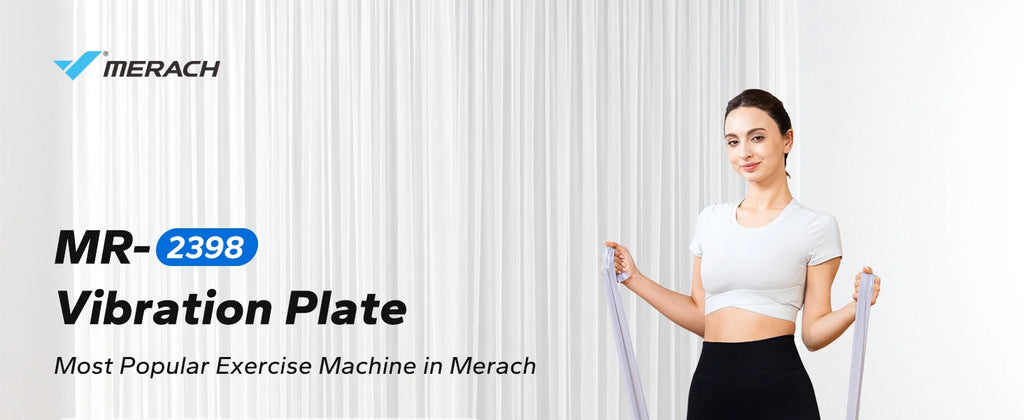 MERACH Vibration Plate Exercise Machine Whole Body Workout Power Vibrate Fitness Platform Vibration Plate Weight Loss & Shaping