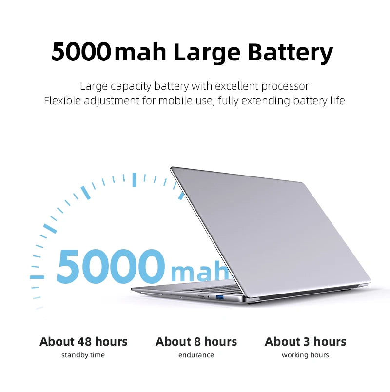 Xia Man 14.1″ Laptop — Intel Atom E3950, 12GB DDR4 RAM, 1TB SSD, Full HD 1080P IPS Display, Windows 11 Pro, Lightweight Office Notebook