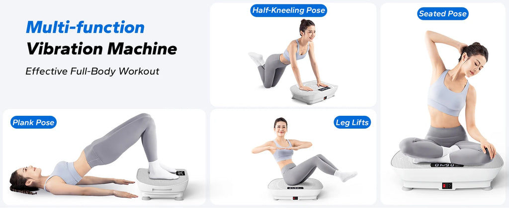 MERACH Vibration Plate Exercise Machine Whole Body Workout Power Vibrate Fitness Platform Vibration Plate Weight Loss & Shaping