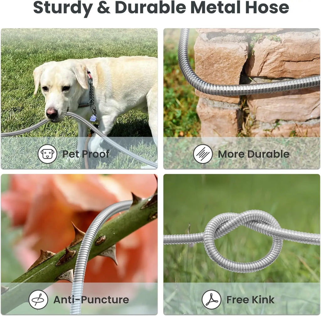 Giraffe Tools 5/8" Stainless Steel Garden Hose