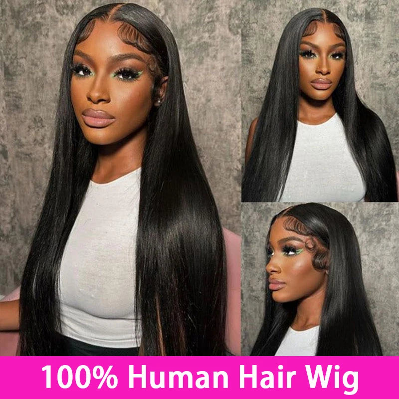 CNZZJX 13×6 / 13×4 Lace Front Wig — 100% Malaysian Remy Human Hair, Bone Straight (Up to 30")