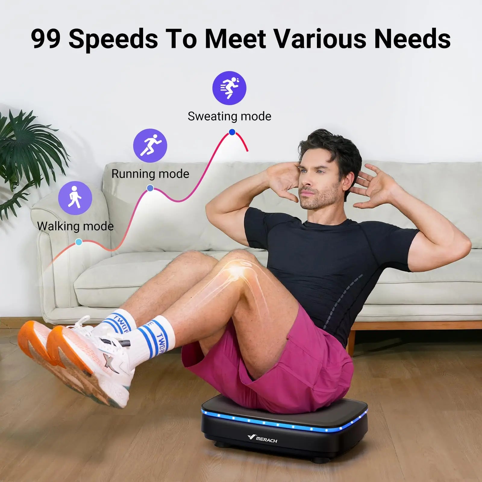 MERACH Vibration Plate Exercise Machine (MR-2439) | Whole-Body Workout Platform