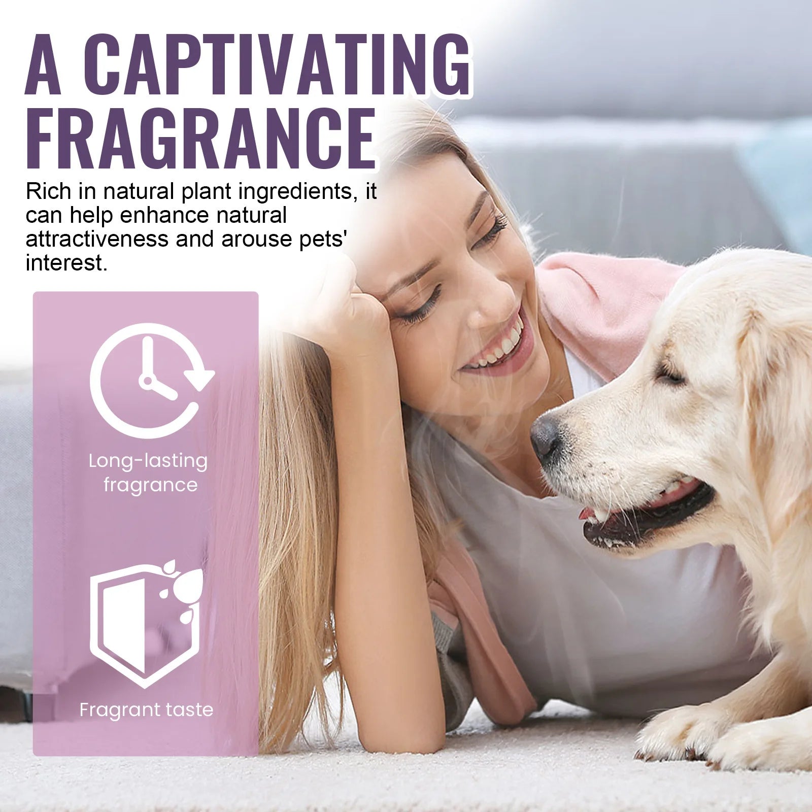 Yegbong 10ml Pet Scent Roll On Cat Dog Long Lasting Fragrance Relax Pet Emotions Deodorant Fresh Relief Dog Anxiety Aroma Roller