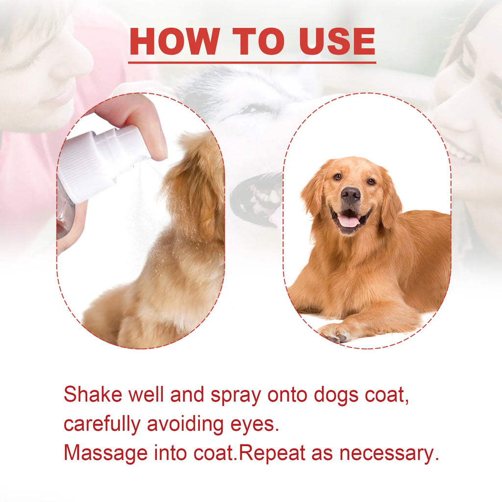 Yegbong 100ml Pet Deodorant Spray Dog Cat Bad Smell Remove Nourish Fur Lasting Fragrance Air Fresh Remove Pet Urine Odor Spray
