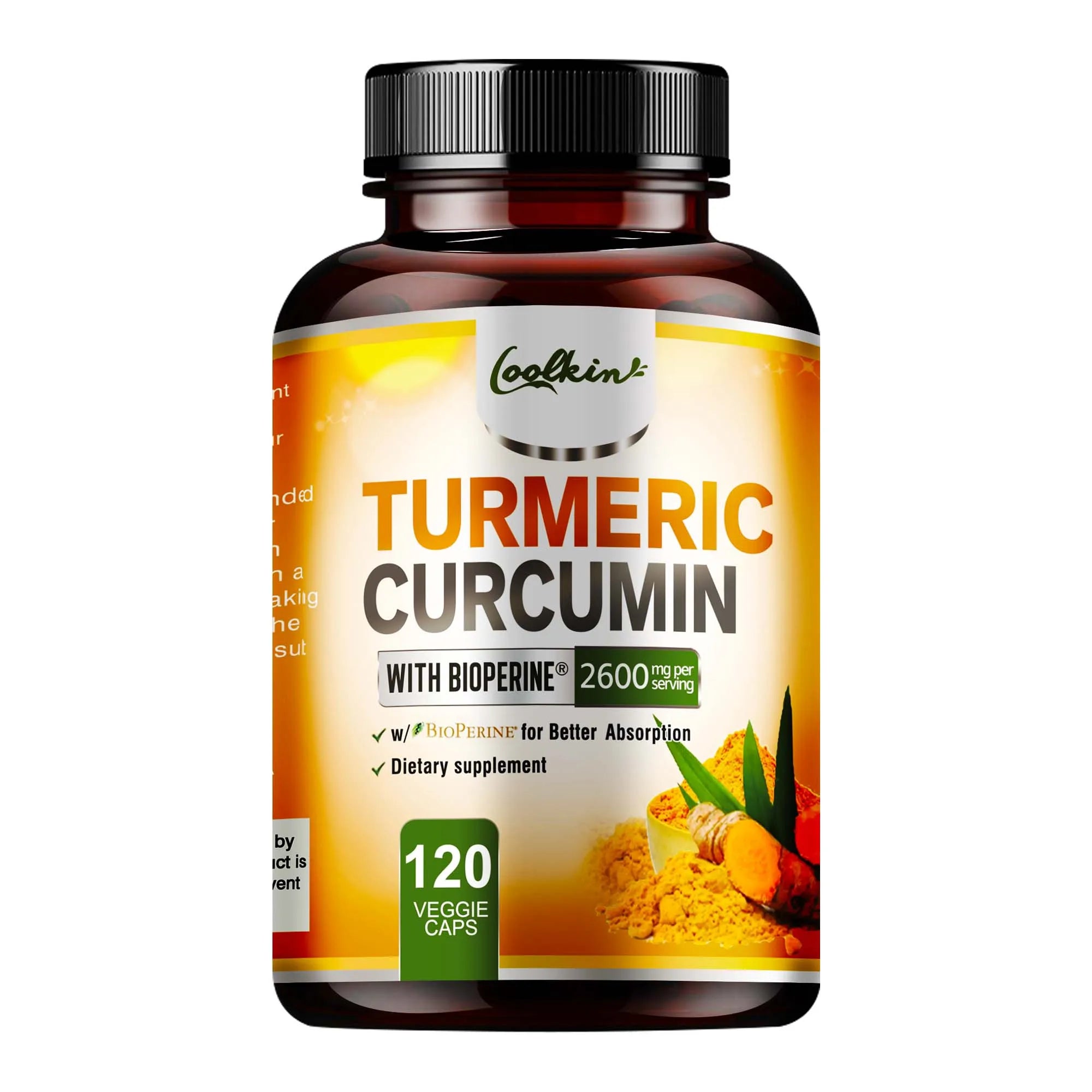 Turmeric Curcumin - 95% Curcumin & Bioperine - Highly Absorbable Turmeric Supplement, Joint & Digestion Health - 120 Capsules