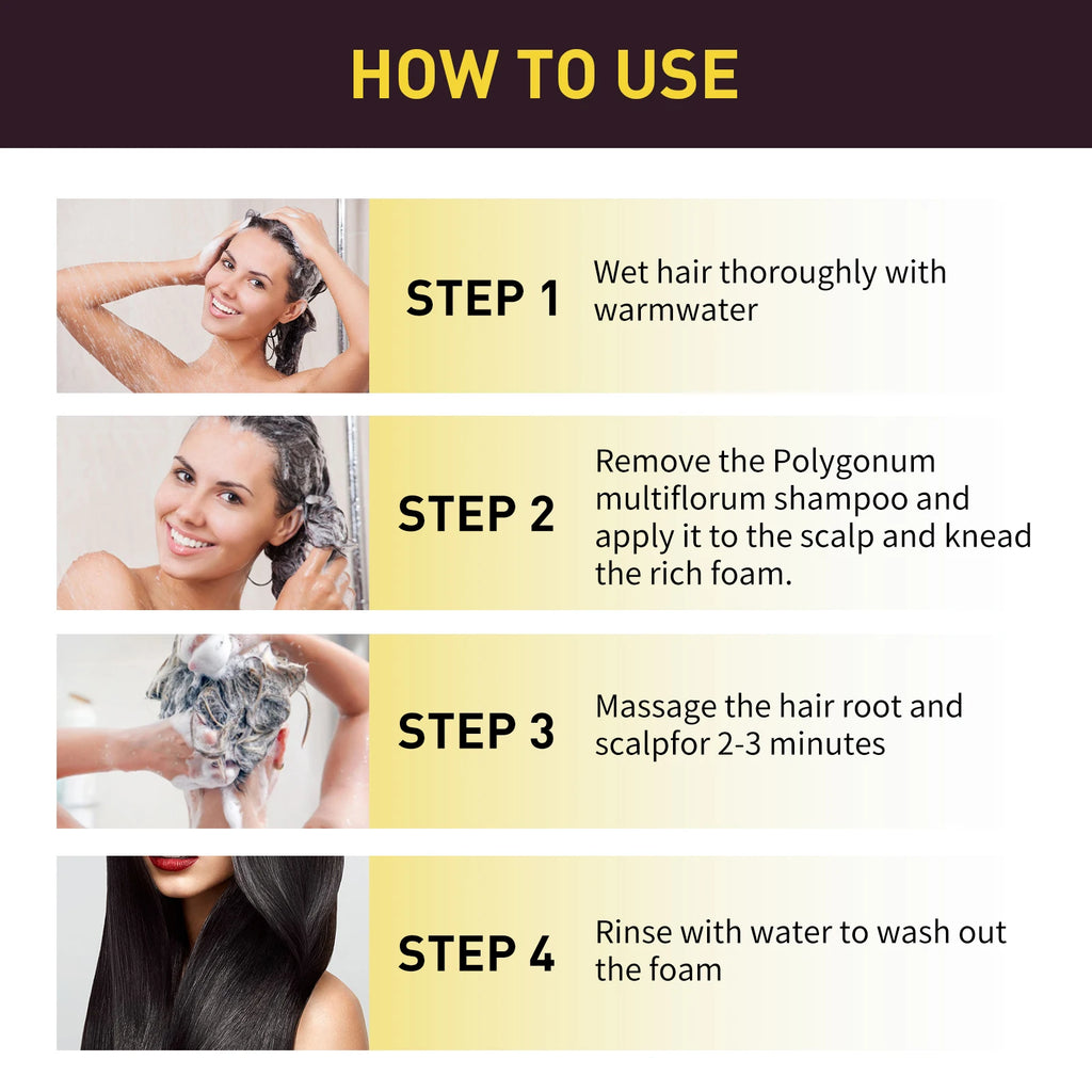 EELHOE Brown Hair Dyeing Shampoo Lasting Coloring Deeply Nourishing Reduce Breakage Promote Scalp Health Hair Dyeing Shampoo