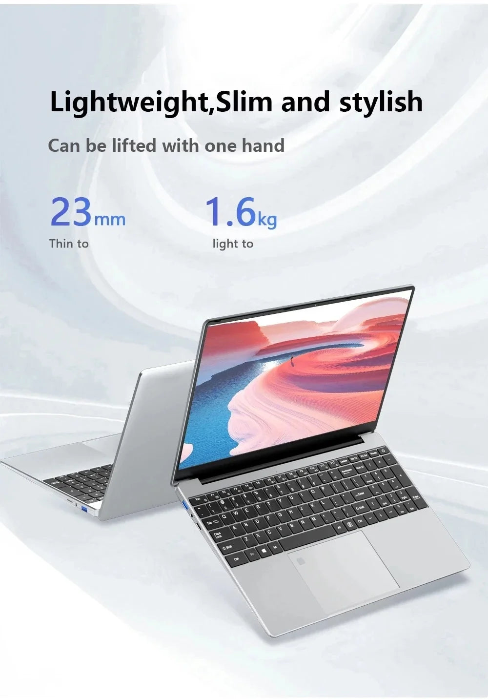 2025 15.6″ Laptop — Intel Core i7-8500Y, 16GB RAM, 1TB SSD, Fingerprint Unlock, Full HD IPS, Windows 11 Pro