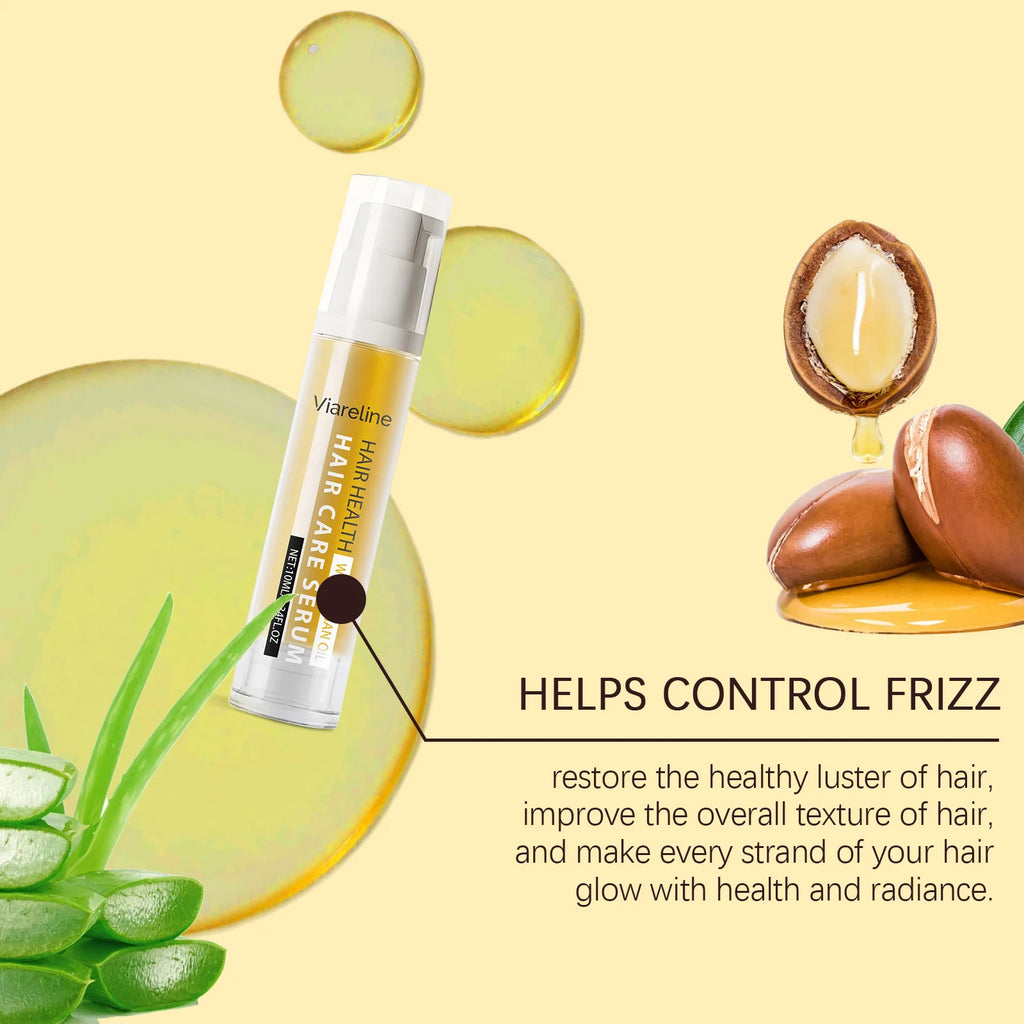 Viareline Moroccan Argan Oil Hair Care Series – Shampoo, Conditioner & Serum 3-in-1 Set