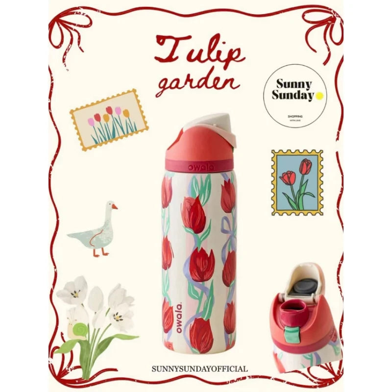 32oz sports water bottle, 2026 new color, official direct sales, North American Instagram style, best-seller, beautiful, durable