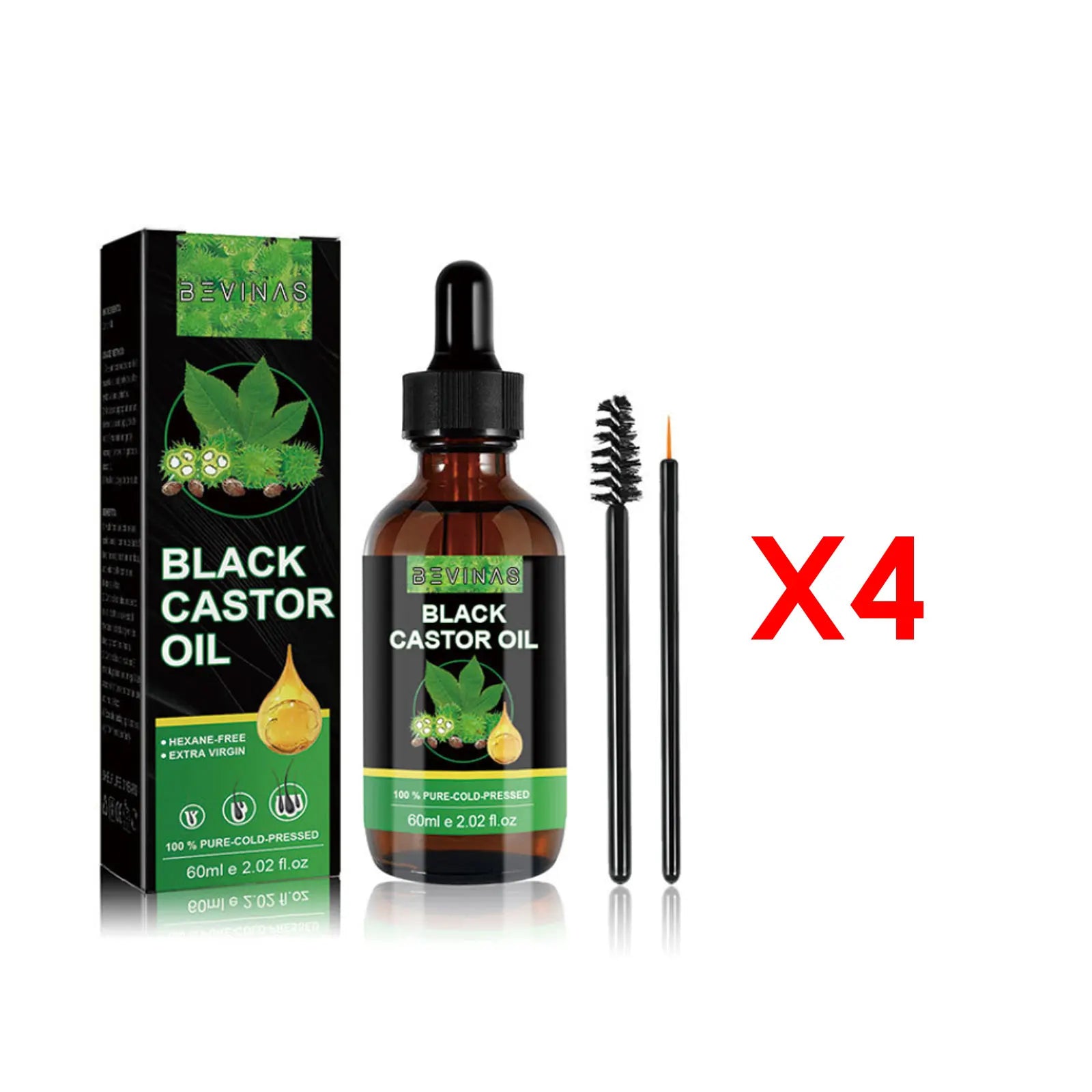 Ouhoe Organic Black Castor Oil – 60ml Hair Growth & Scalp Repair Serum