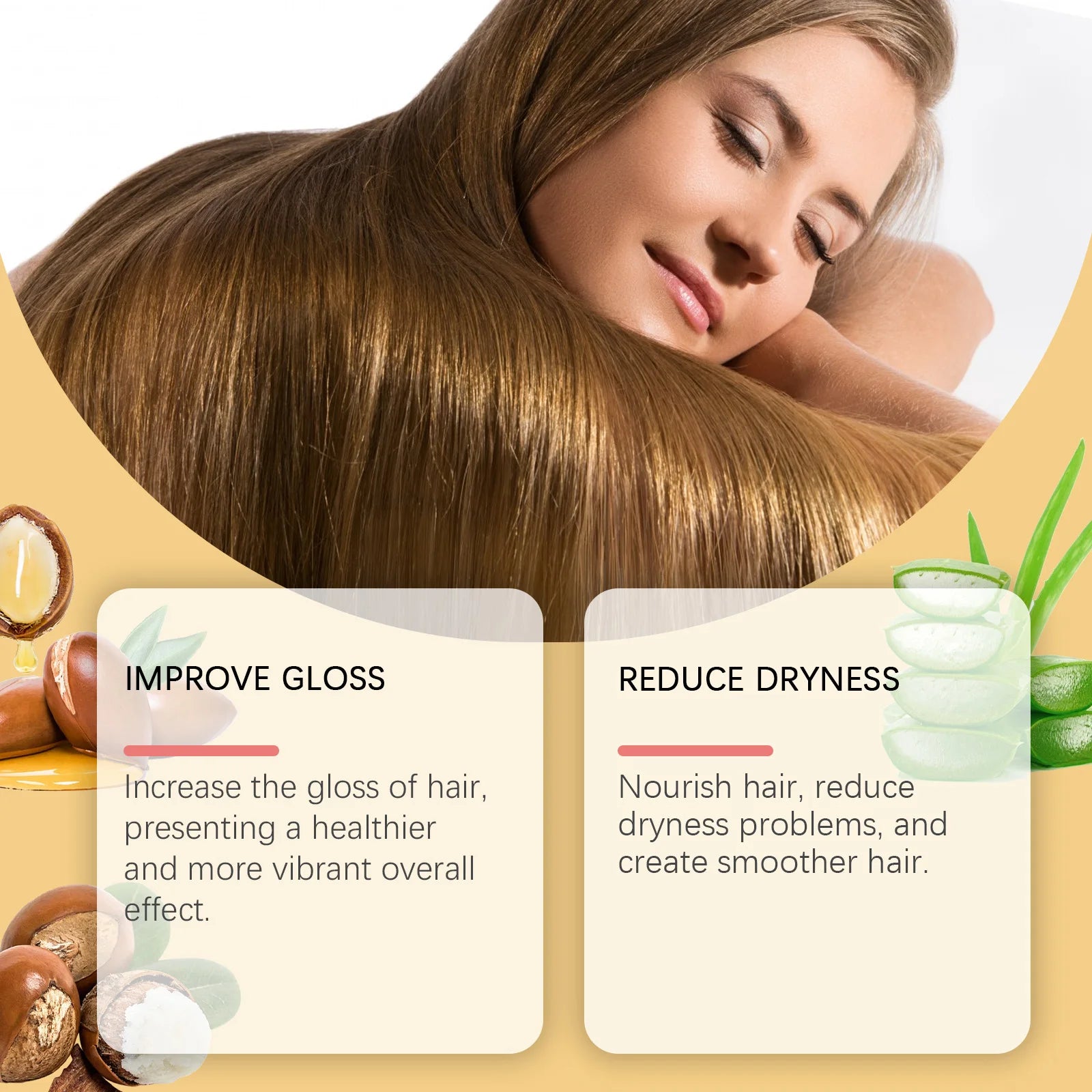 Viareline Moroccan Argan Oil Hair Care Series – Shampoo, Conditioner & Serum 3-in-1 Set