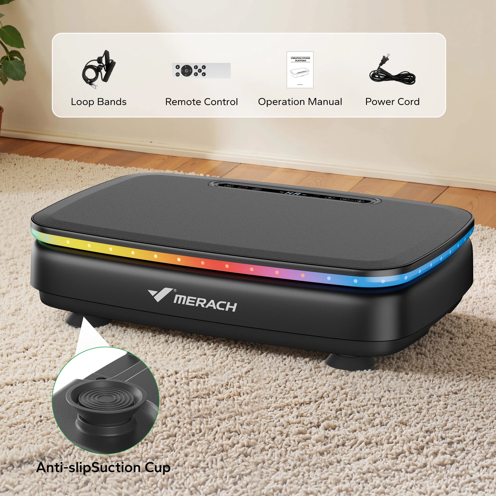 MERACH Vibration Plate Exercise Machine (MR-2439) | Whole-Body Workout Platform