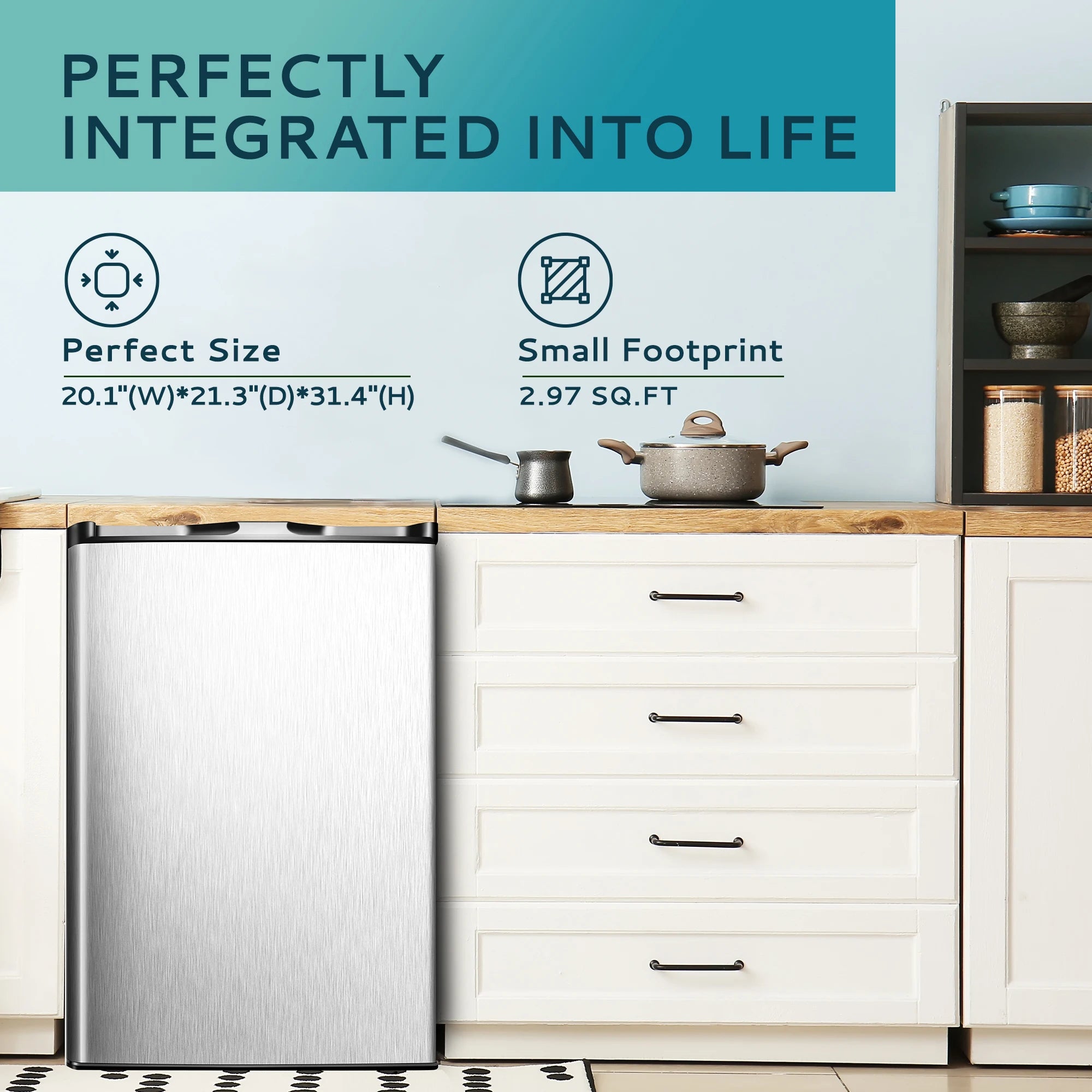 Mini Freezer,3 Cu.Ft,Single-door Compact Freezer,With Adjustable Door Opening Direction,Suitable for Home,Dormitorie,Office