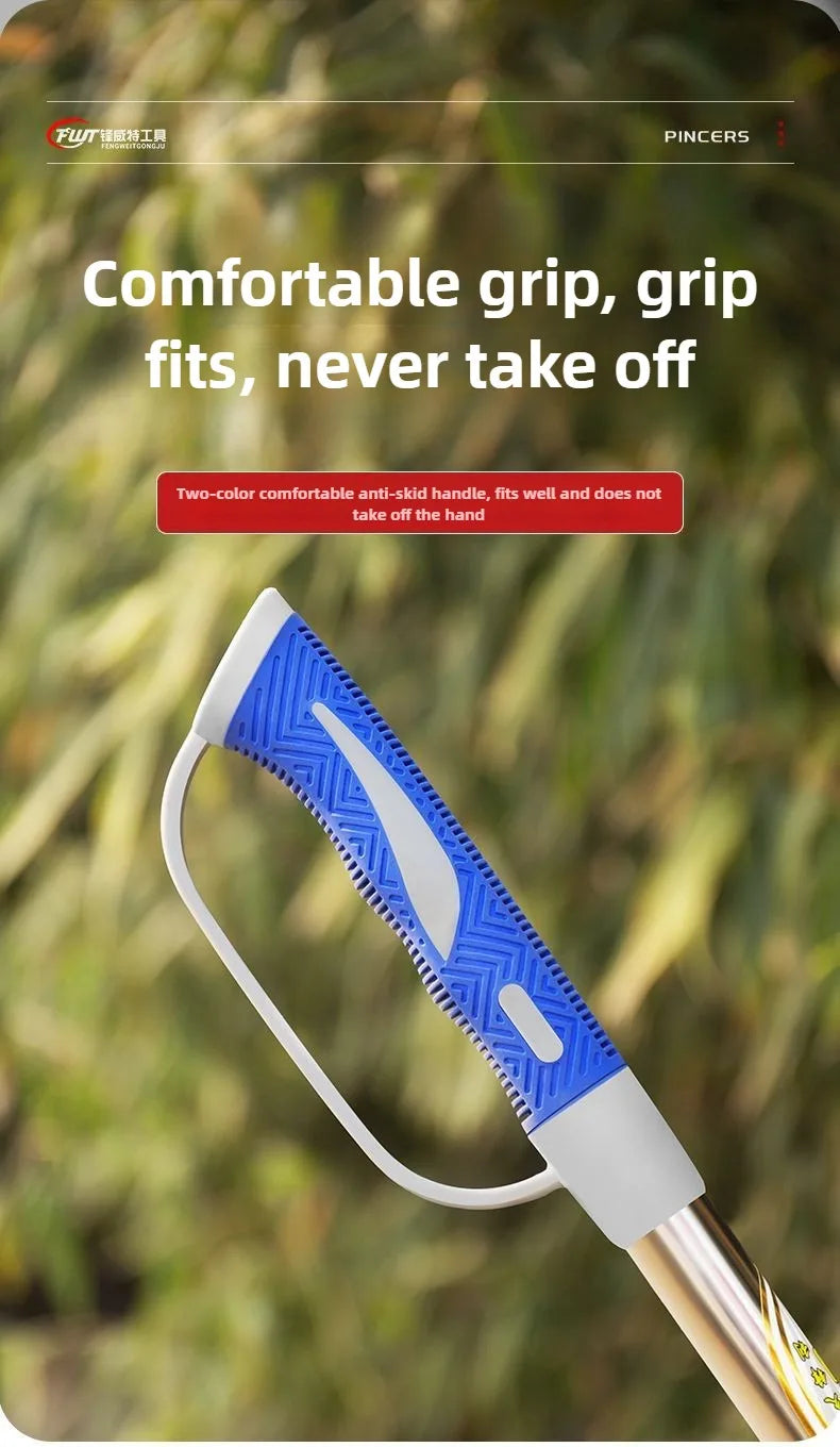 Manual Grass Sickle – Long-Handle Stainless Steel Weeding Tool