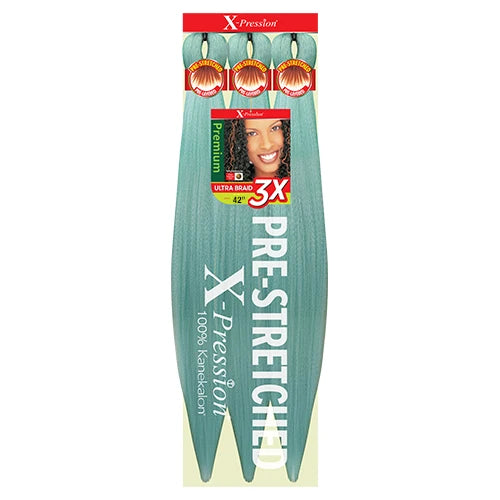 Outre X-Pression Kanekalon 3X Pre-Stretched Braid — 42" Ultra-Light, Long-Lastin
