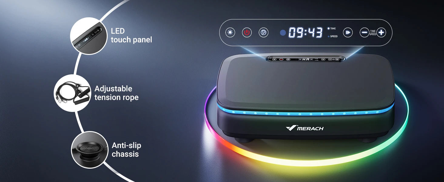 MERACH Vibration Plate Exercise Machine (MR-2439) | Whole-Body Workout Platform